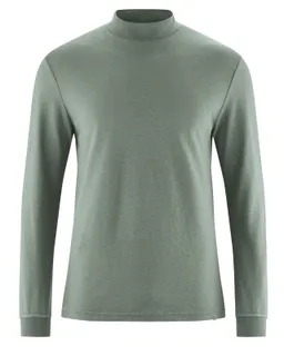 HempAge Hempage Herren vegan Rollkragenpullover Mit Langen Ärmeln Thymiangrün – Produktbild 1 von 1