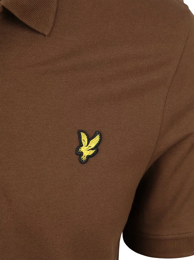 Lyle and Scott Lyle und Scott Polo Plain Braun - Größe S, Braun, – Produktbild 3 von 3
