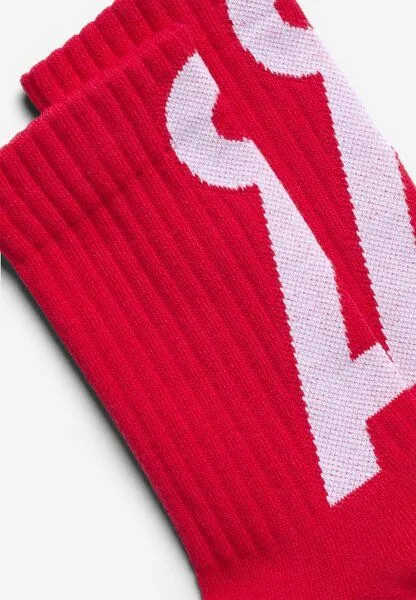 ARMEDANGELS ARMEDANGELS SAAMUS SHORT Unisex Socken aus Bio-Baumwoll Mix, Mars red-broken white, – Produktbild 1 von 2