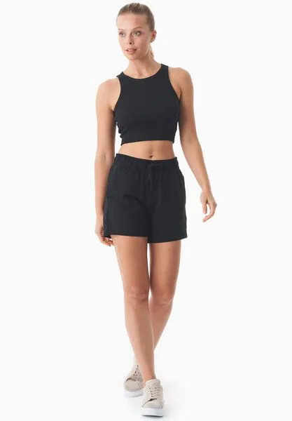 ORGANICATION ORGANICATION SABBRINA | Leichte Sweatshorts aus Bio-Baumwolle, Black, – Produktbild 1 von 4