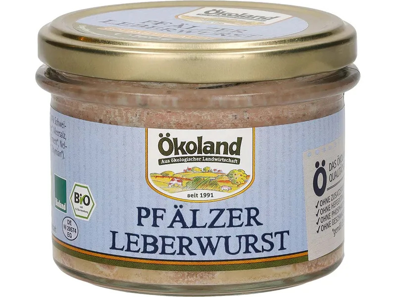 Ökoland Ökoland Bio-Pfälzer-Leberwurst, 160 g – Produktbild 1 von 1