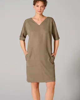 HempAge HempAge Kurzarm-Kleid 100% Lyocell (auf Hanf-Basis) Casual Fit – Produktbild 1 von 1