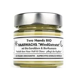 Two Hands BIO Two Hands BIO Haarwachs „WindGetrotzt“ mit Bio-Sanddorn & Bio-Rosmarin - Bartwachs - Bio Vegan – Produktbild 1 von 1