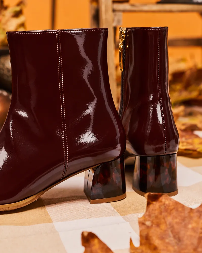 Minuit Sur Terre Minuit Sur Terre Damen vegan Boots Epicéa Schokoladenbraun, Braun, – Produktbild 1 von 2