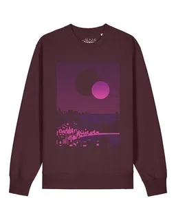 watapparel watapparel Sweatshirt Unisex Sun and Moon Skyline – Produktbild 1 von 1