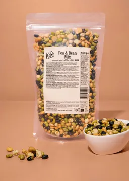 KoRo Gerösteter und gesalzener Bohnen-Erbsen-Mix | 500 g – Produktbild 1 von 1