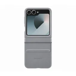 Samsung Original KindSuit Vegan Leather Case für das Samsung Galaxy Z Flip 6 / Flip 7 FE - Gray – Produktbild 1 von 1