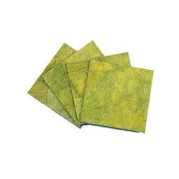 Sundara Sundara 4er-Set Untersetzer "Lotus Pond" mit Blattabdrücken – Produktbild 1 von 1