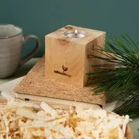 nahtur design nahtur-design Zirbenwürfel - Duftwürfel oder Teelichthalter – Produktbild 1 von 1