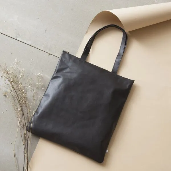 ELEKTROPULLI Ledertasche FIRU von ElektroPulli, Schwarz glattleder, – Produktbild 1 von 4
