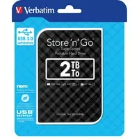 Verbatim Verbatim Externe Festplatte 'Store'n'Go Superspeed' 2 TB, USB 3.0, 2,5 Zoll schwarz – Produktbild 3 von 5