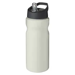 Unbranded H2O Active® Eco Base 650 ml Sportflasche mit Ausgussdeckel, elfenbeinweiß/ schwarz – Produktbild 1 von 1