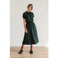 TWOTHIRDS TWOTHIRDS Damen vegan Kleid Grassholm Dunkelgrün – Produktbild 1 von 1