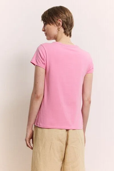 Tranquillo Tranquillo Jerseyshirt Iiriis aus Bio-Baumwolle, Rose, – Produktbild 4 von 6