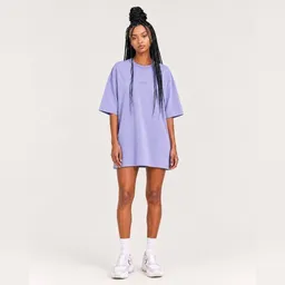 hey hey studios hey hey studios Damen Oversize T-Shirt „Essential Lilac Dream“ aus Bio-Baumwolle – Produktbild 1 von 1