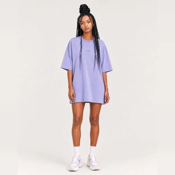 hey hey studios hey hey studios Damen Oversize T-Shirt „Essential Lilac Dream“ aus Bio-Baumwolle, Lila, – Produktbild 1 von 2