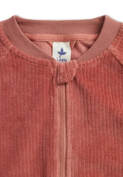 Leela Cotton Leela Cotton Kinder Cord Baseballjacke 100% Bio Baumwolle, Dunkel mauve, – Produktbild 3 von 3