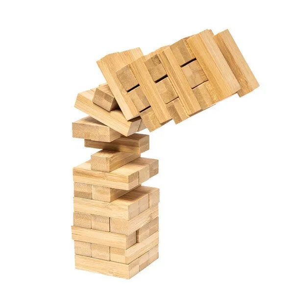 pandoo pandoo Wackelturm aus Bambus – Produktbild 2 von 4