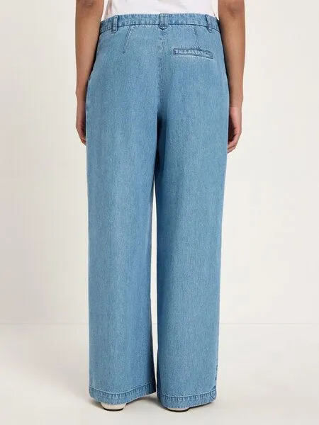 LANIUS LANIUS Jeans mit Bundfalte aus TENCEL, Mid blue denim, – Produktbild 5 von 5