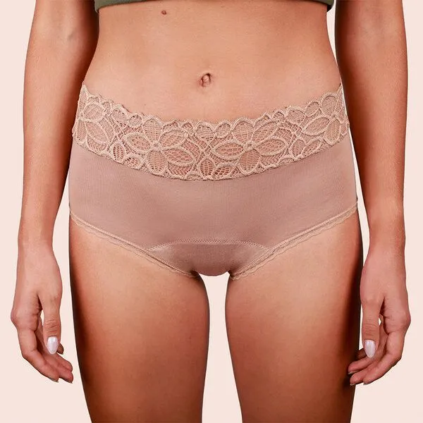 Taynie Extra starke Periodenunterwäsche Biozidfrei 60°C Taynie Deluxe Extra Stark, Sand, – Produktbild 1 von 4