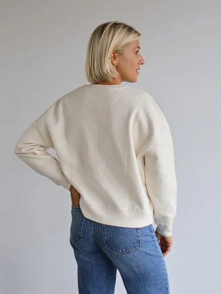 Kultgut Kultgut Artdesign - Pulloversweater Boxistyle / BE FREE & PROUD YOURSELF, Natur, – Produktbild 4 von 8