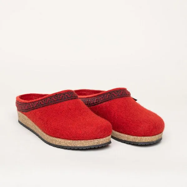Stegmann Stegmann Filzclog 108 aus 100% Merino-Wolle für Damen & Herren, Rot, – Produktbild 1 von 5