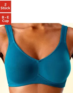 petite fleur by Lascana Entlastungs-BH petrol+weiß – Produktbild 1 von 1