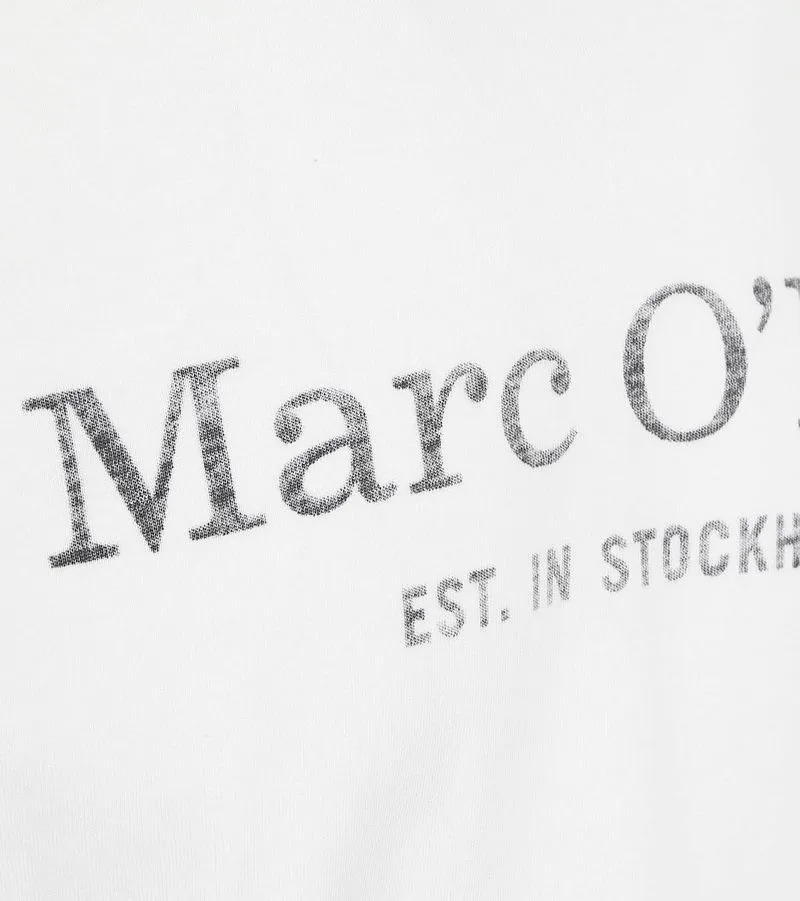 Marc O'Polo Marc O'Polo T-Shirt Logo Weiß - Größe M, Weiß, – Produktbild 4 von 5