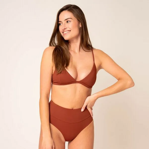 Woodlike Ocean Woodlike Ocean Emee High Waist wendebar - uni, Braun (spice-pink), – Produktbild 2 von 4