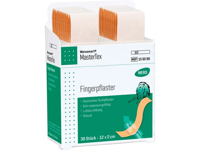 WERO WERO Werosmart MasterTex Fingerpflaster, 12 x 2 cm, 30 Stück für WERO Smart Box – Produktbild 1 von 1