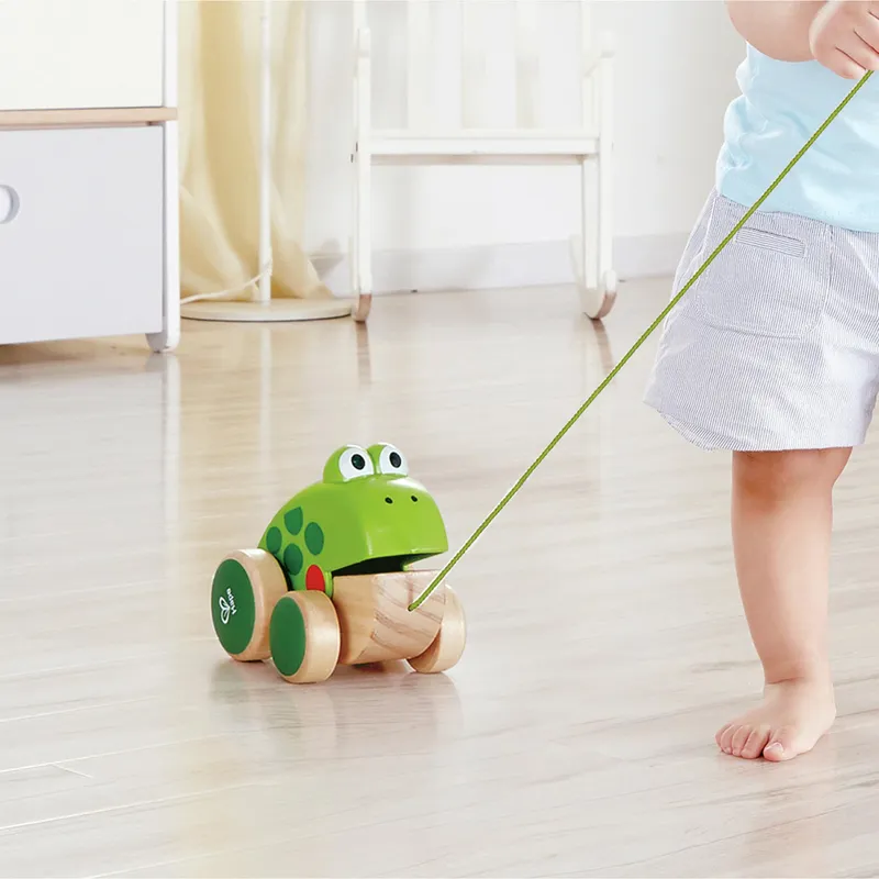 Hape Hape Nachziehspielzeug Frosch Fridolin, Gruen, – Produktbild 1 von 2