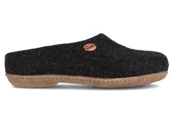 WoolFit WoolFit Filzpantoffeln "Classic" mit besonders weicher Einlage, Graphit(grau), – Produktbild 2 von 3