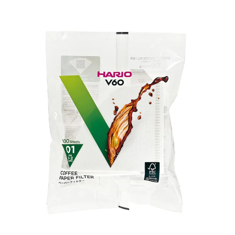 Hario Hario - Papierfilter 01 für Hand-Kaffeefilter | Dripper V60 (100 Stück) – Produktbild 1 von 2