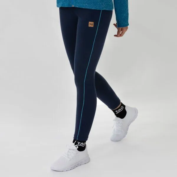 TAO Sportswear TAO Sportswear Damen Leggings FRIDA aus Bio-Baumwolle, Blau, – Produktbild 2 von 4