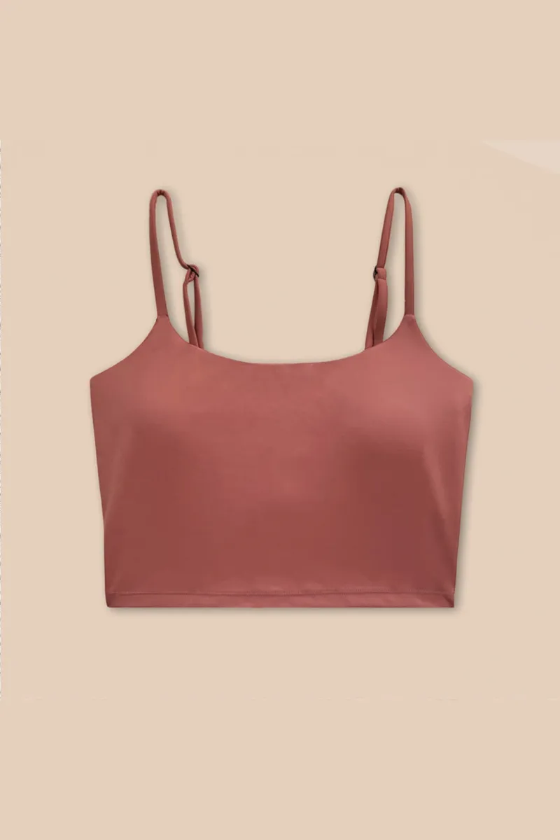 Woodlike Woodlike Damen vegan Bikinioberteil Lang Evolve Rose Braun, Braun, – Produktbild 1 von 1