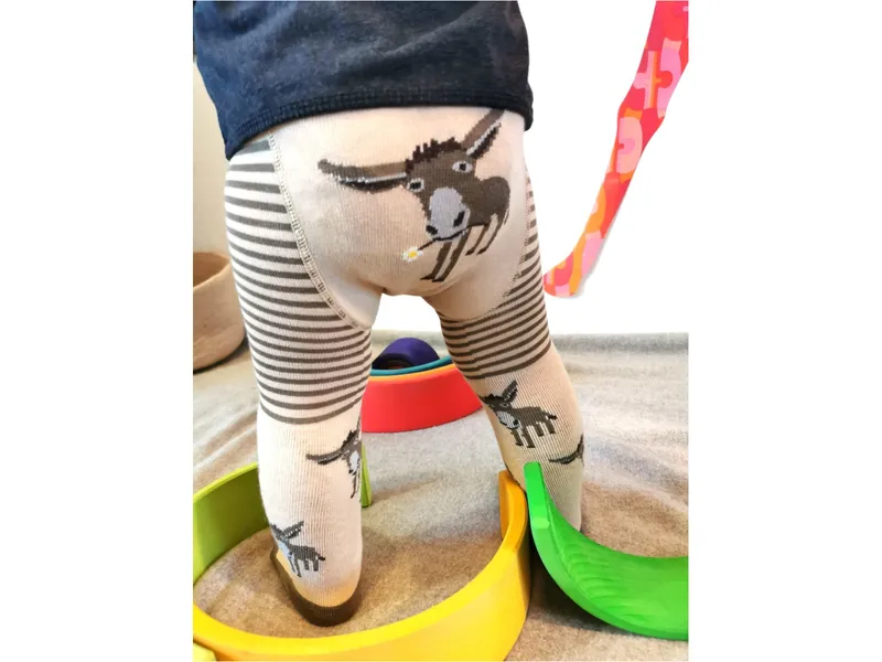 Fräulein Prusselise Baby Strumpfhose Frottee Esel Gr. 86/92 – Produktbild 2 von 2