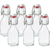 mikken mikken 6 kleine Glasflaschen mit Bügelverschluss 250 ml Bügelverschlussflaschen – Produktbild 1 von 1