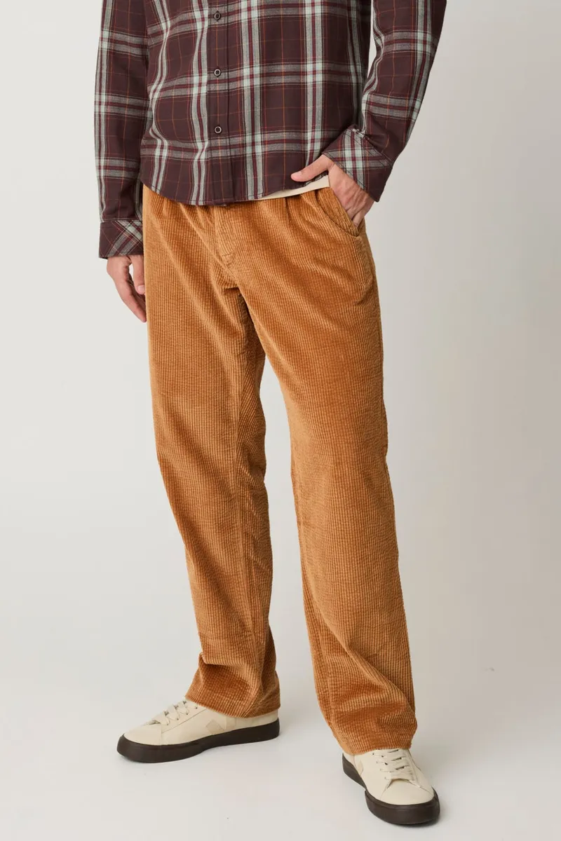 KnowledgeCotton Apparel KnowledgeCotton Apparel Herren vegan Cordhose Fig Comfort Lion Braun, Braun, – Produktbild 2 von 2