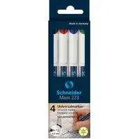 Schneider Schneider 4er-Set Universalmarker "Maxx 223 F", farbig sortiert – Produktbild 1 von 1