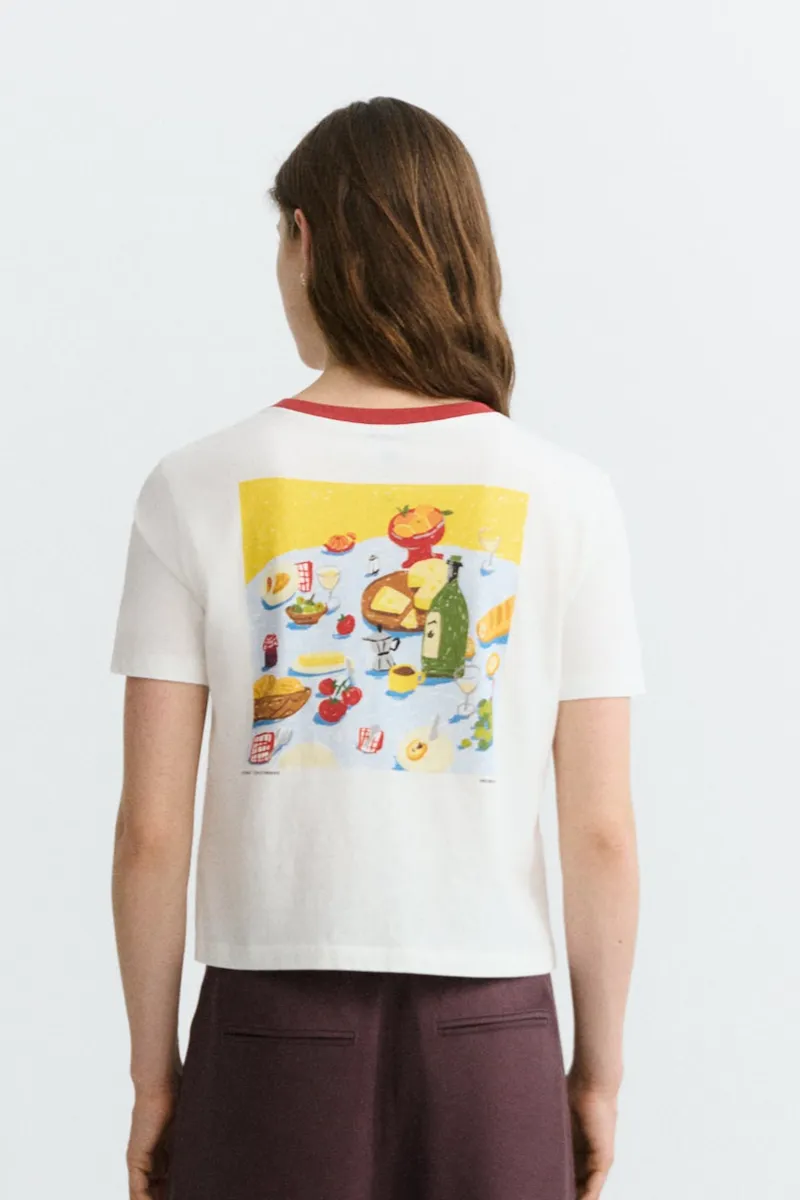 thinking mu Thinking MU Damen vegan T-Shirt Zowie Costumbres Weiß, Weiß, – Produktbild 2 von 2