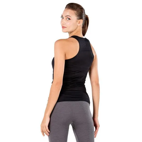 Woolona Woolona Tanktop - RANI - 100% Merinowolle, Schwarz, – Produktbild 2 von 3