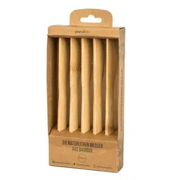 pandoo pandoo 5er-Set: Messer aus Bambus - wiederverwendbar & umweltfreundlich – Produktbild 1 von 1