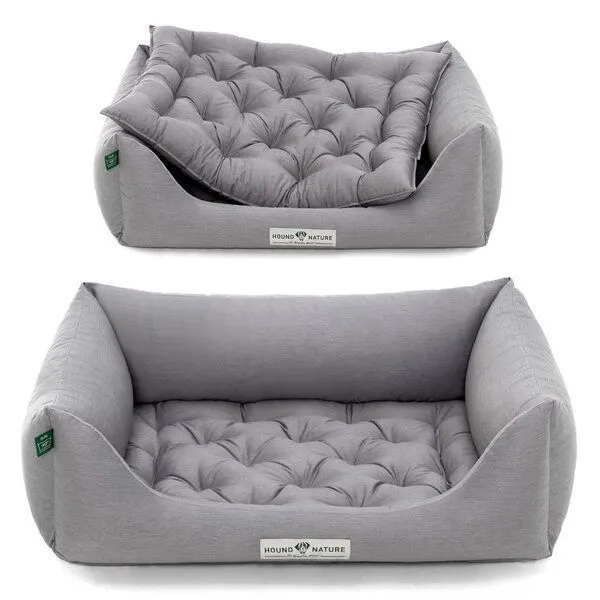 HOUND & NATURE HOUND & NATURE Öko Hundebett ZÜRICH, Hellgrau, – Produktbild 7 von 7