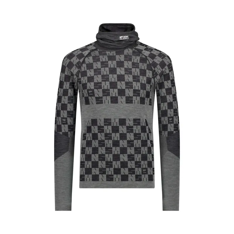 Mons Royale Langarm-Hoodie Mons Royale Ascender, Gris, – Produktbild 1 von 1