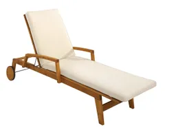 Rondo Auflage für Sonnenliege 'Milano' 200 x 58 x 6 cm, Bezug aus Polyester, natur – Produktbild 1 von 1