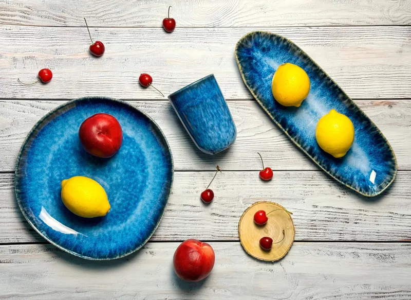 Gipfelstück Gipfelstück Wilde Schlucht Platten-Set, Steinzeug, Blau, – Produktbild 2 von 4