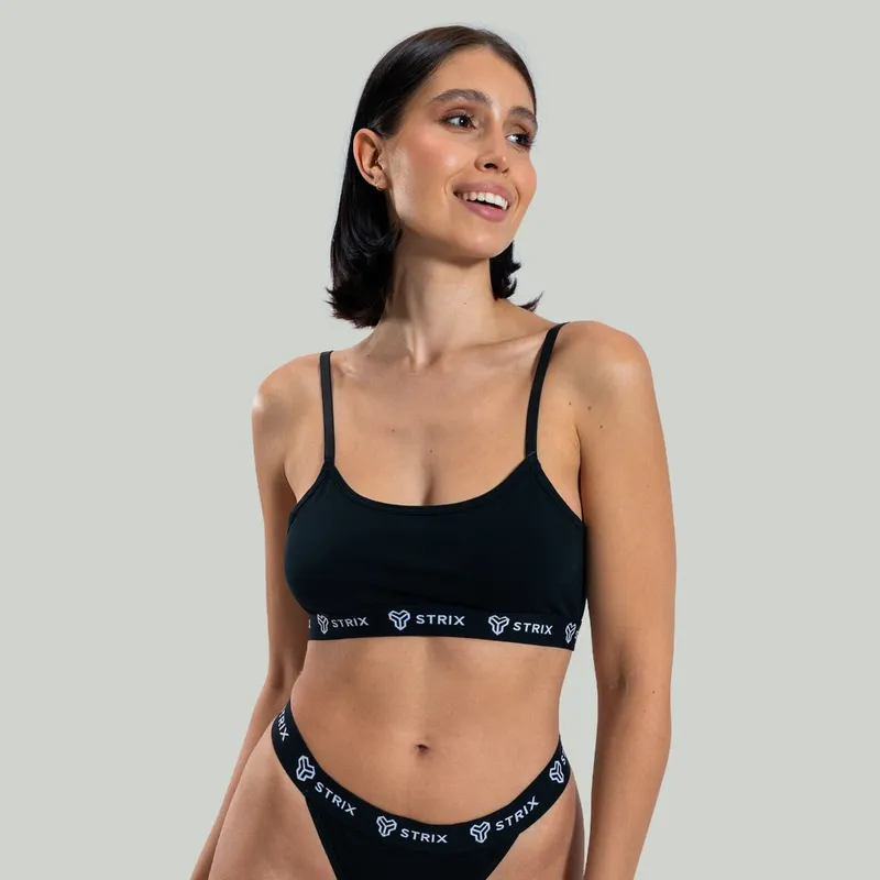 GymBeam OG1 STRIX String Bralette BH in Black S – Produktbild 1 von 1