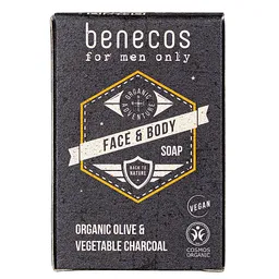 Benecos benecos for men feste Gesichts- & Körperseife – vegan – plastikfrei – Produktbild 1 von 1