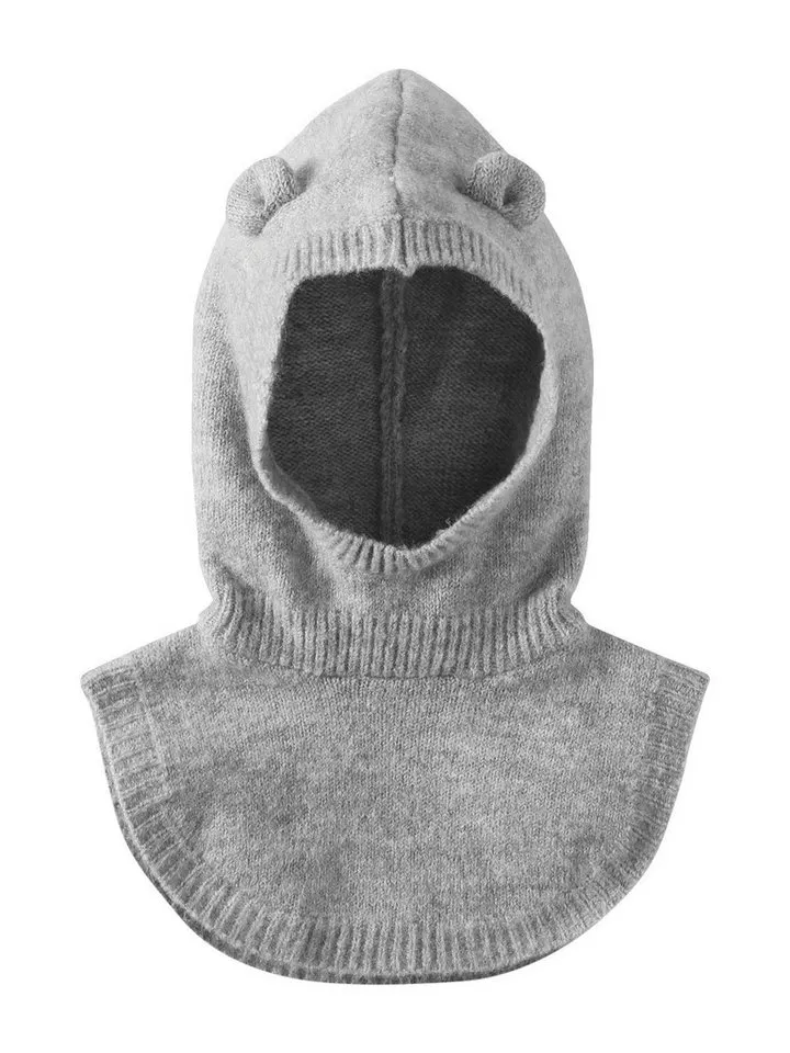 Vertbaudet Vertbaudet Beanie Mädchen Baby Schalmütze mit Teddyohren, Grau, – Produktbild 2 von 3