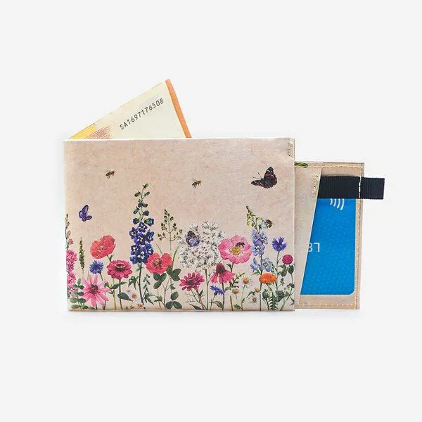 paprcuts paprcuts RFID Portemonnaie Pro, Blumenwiese 2.0. (beige), – Produktbild 1 von 4